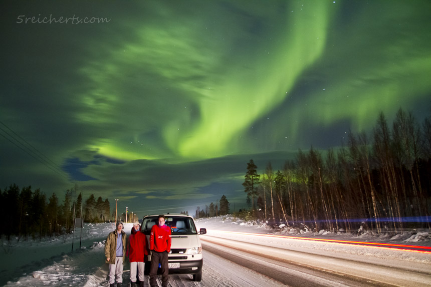 2011 in einer Nordlichtnacht, schwedisch Lappland