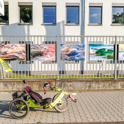 Outdoor Ausstellung an der Rheinhessischen in Ingelheim
